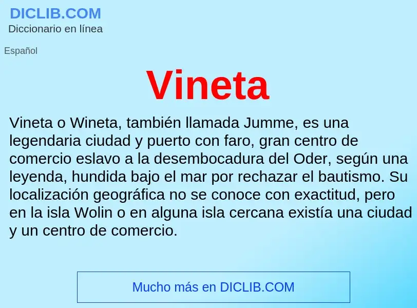 Wat is Vineta - definition