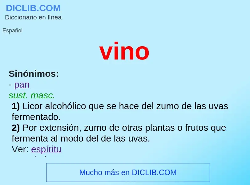 What is vino - definition