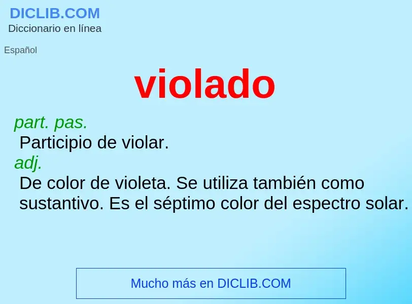 Wat is violado - definition