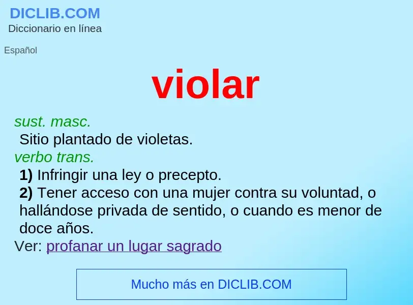 What is violar - definition