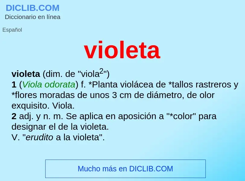 Wat is violeta - definition