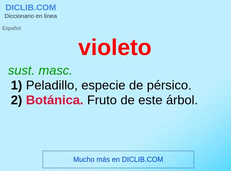 ¿Qué es violeto? - significado y definición