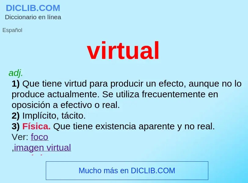 O que é virtual - definição, significado, conceito