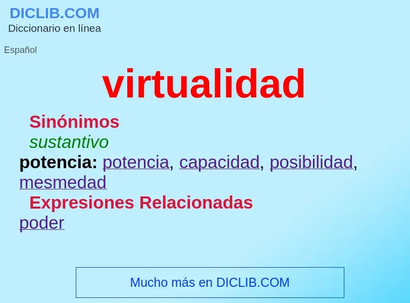 ¿Qué es virtualidad? - significado y definición