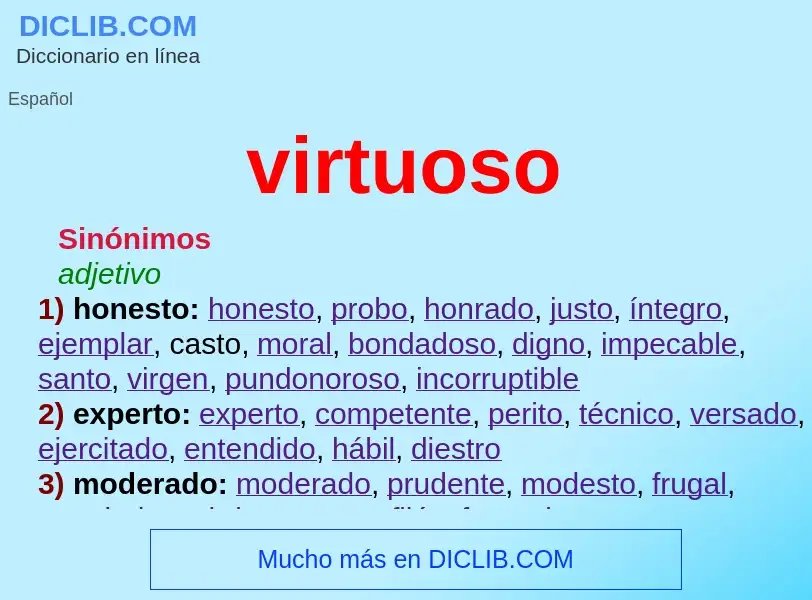 ¿Qué es virtuoso? - significado y definición