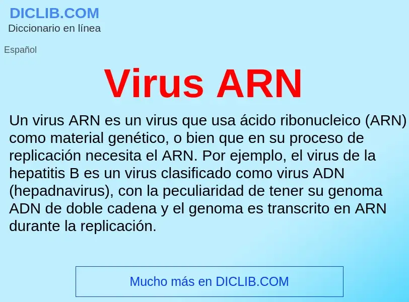 Τι είναι Virus ARN - ορισμός