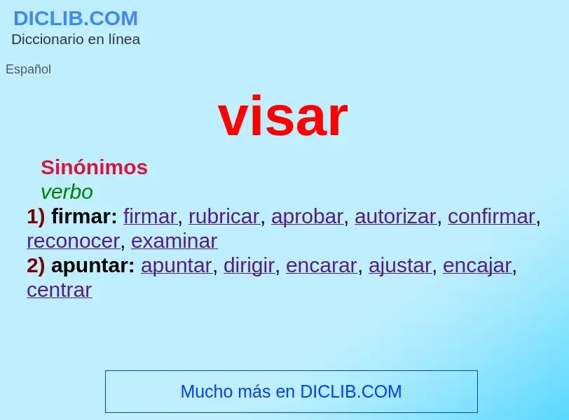 Wat is visar - definition