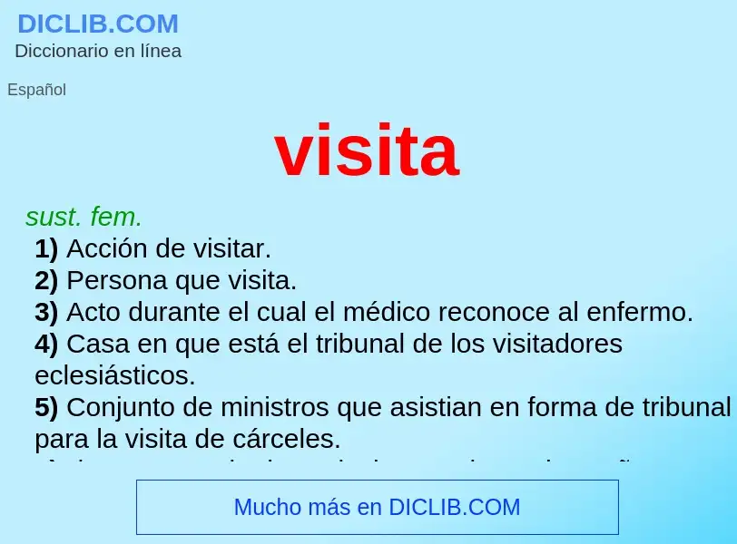 Wat is visita - definition