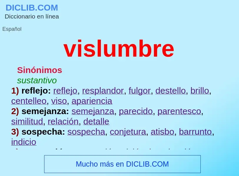 Wat is vislumbre - definition