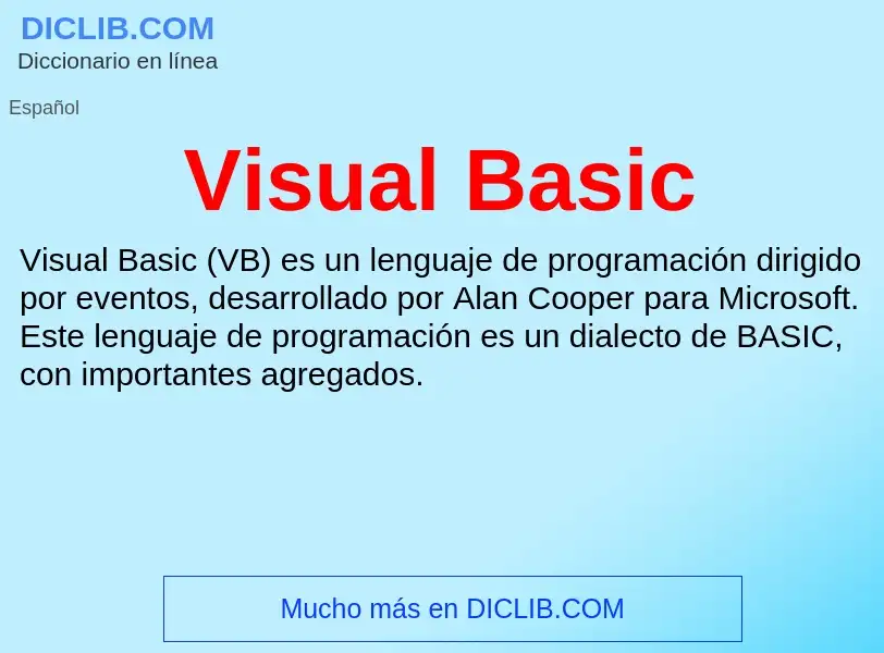 Τι είναι Visual Basic - ορισμός