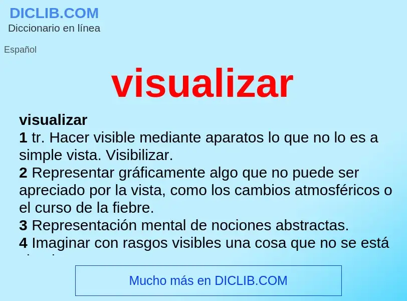 ¿Qué es visualizar? - significado y definición