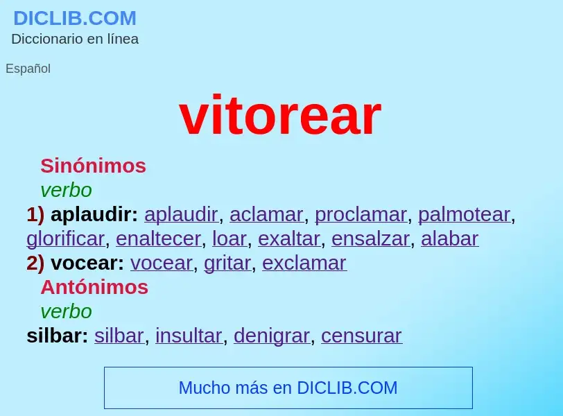 What is vitorear - definition