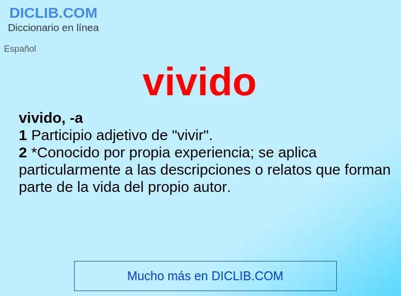 What is vivido - definition