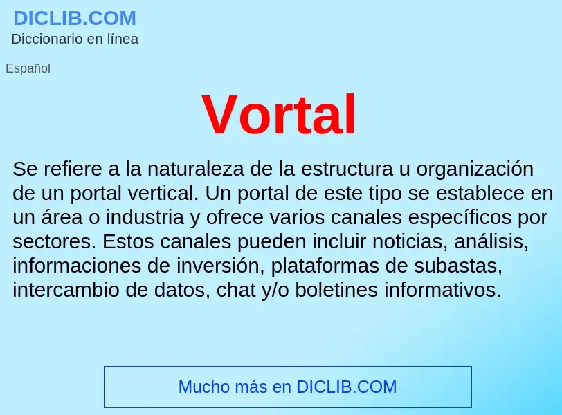 Что такое Vortal - определение