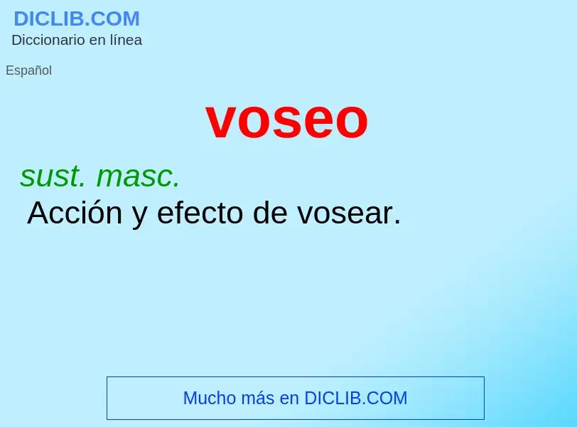 ¿Qué es voseo? - significado y definición