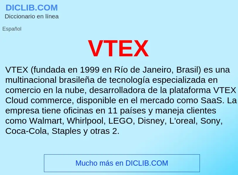 ¿Qué es VTEX? - significado y definición