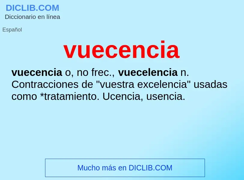 Qu'est-ce que vuecencia - définition