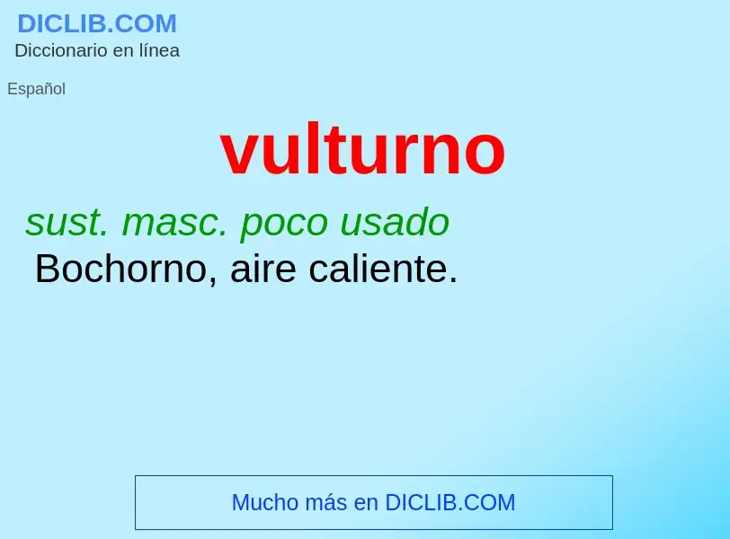 What is vulturno - definition