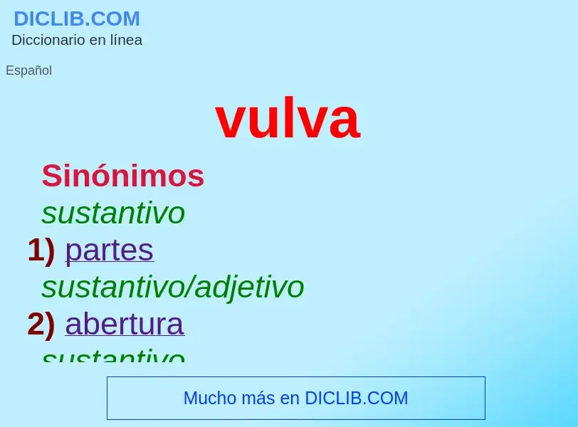 Was ist vulva - Definition