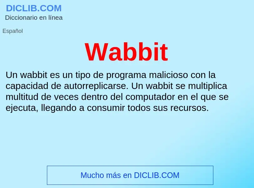 Was ist Wabbit - Definition