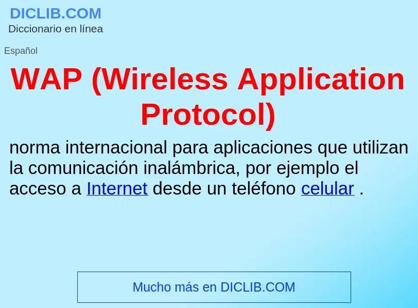 Wat is WAP (Wireless Application Protocol) - definition