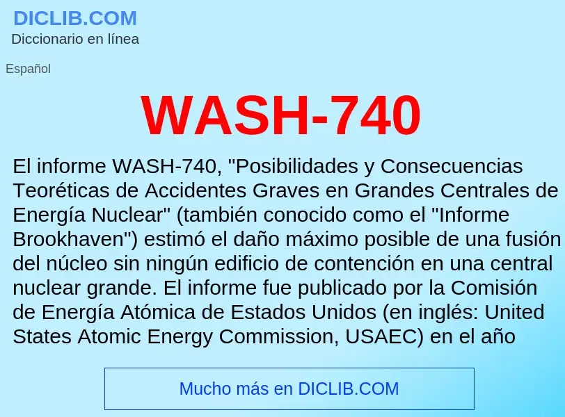 ¿Qué es WASH-740? - significado y definición