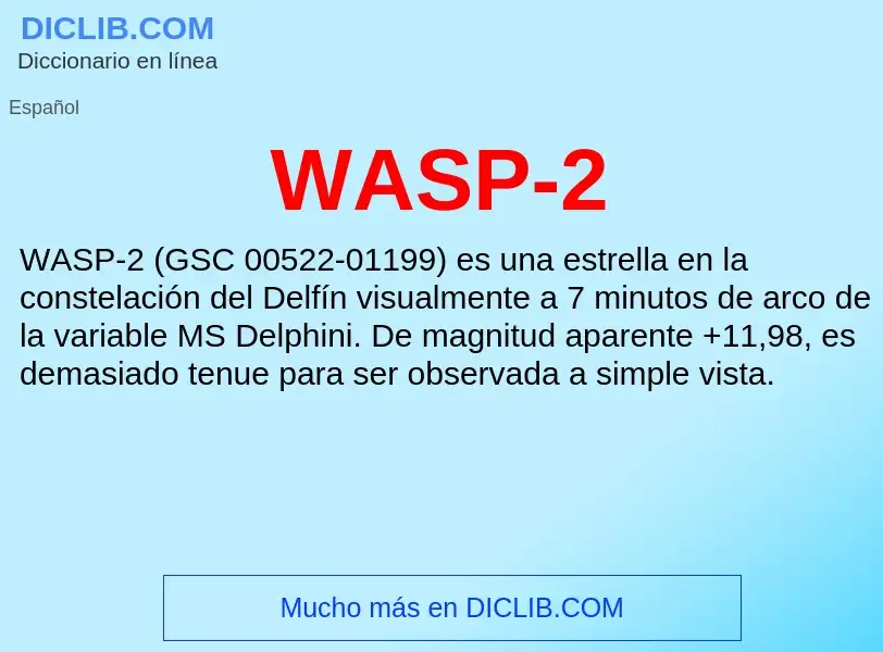 Che cos'è WASP-2 - definizione