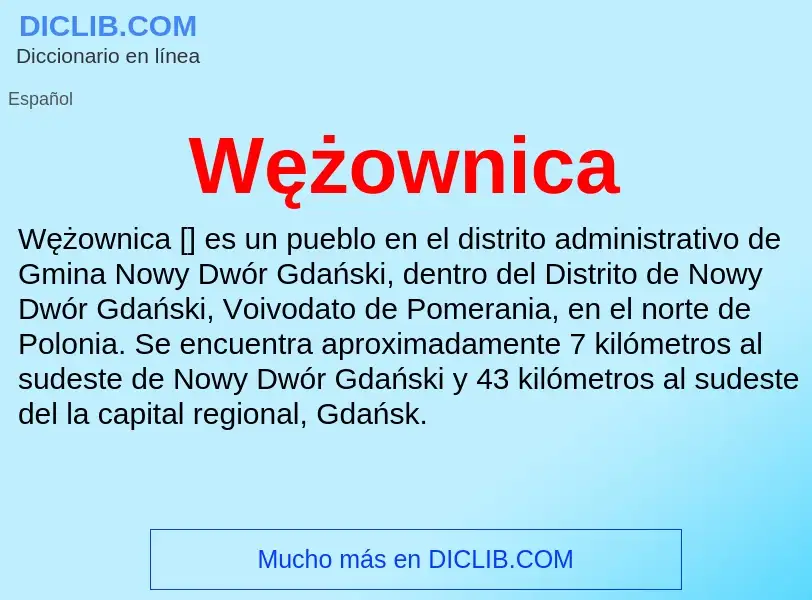 Wat is Wężownica - definition