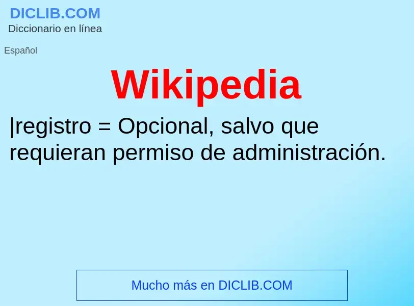 Che cos'è Wikipedia - definizione