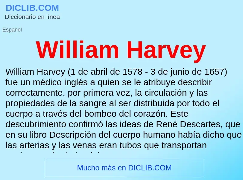 Что такое William Harvey - определение