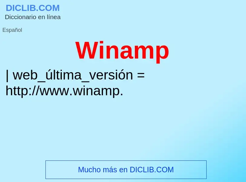 Wat is Winamp - definition