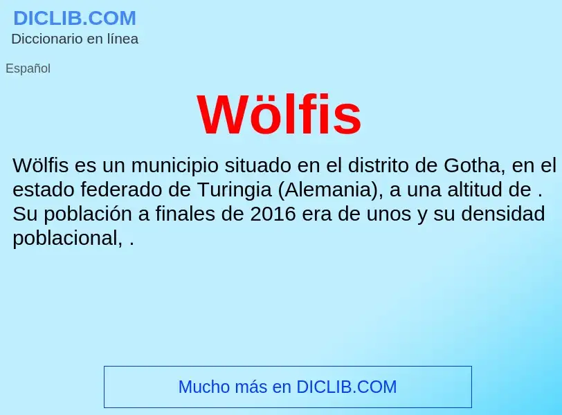 Wat is Wölfis - definition