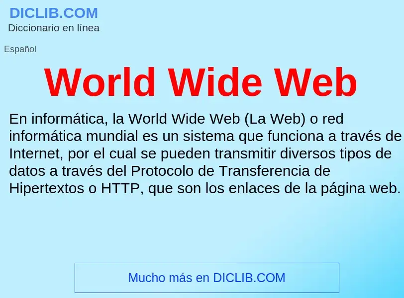 What is World Wide Web - definition