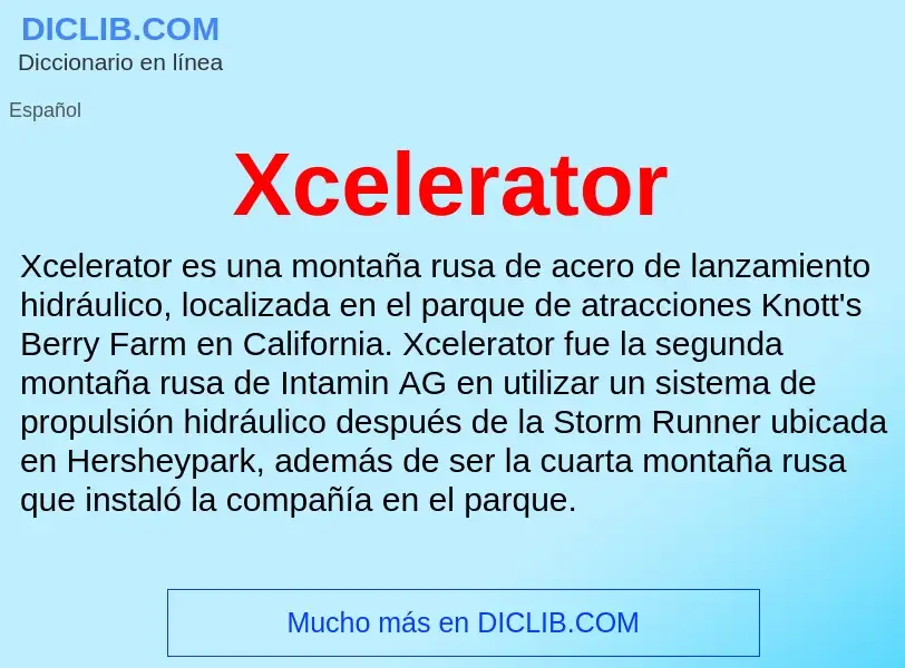 Τι είναι Xcelerator - ορισμός