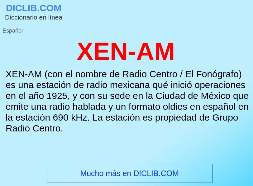 What is XEN-AM - definition