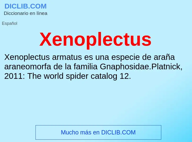 Τι είναι Xenoplectus - ορισμός