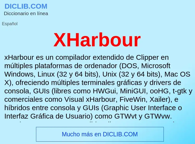 What is XHarbour - definition