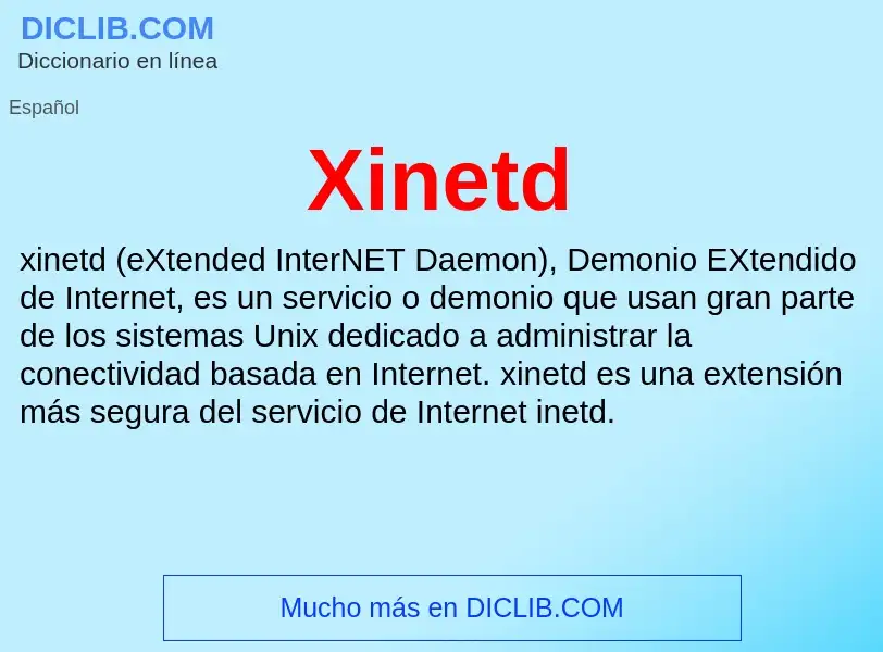 Что такое Xinetd - определение