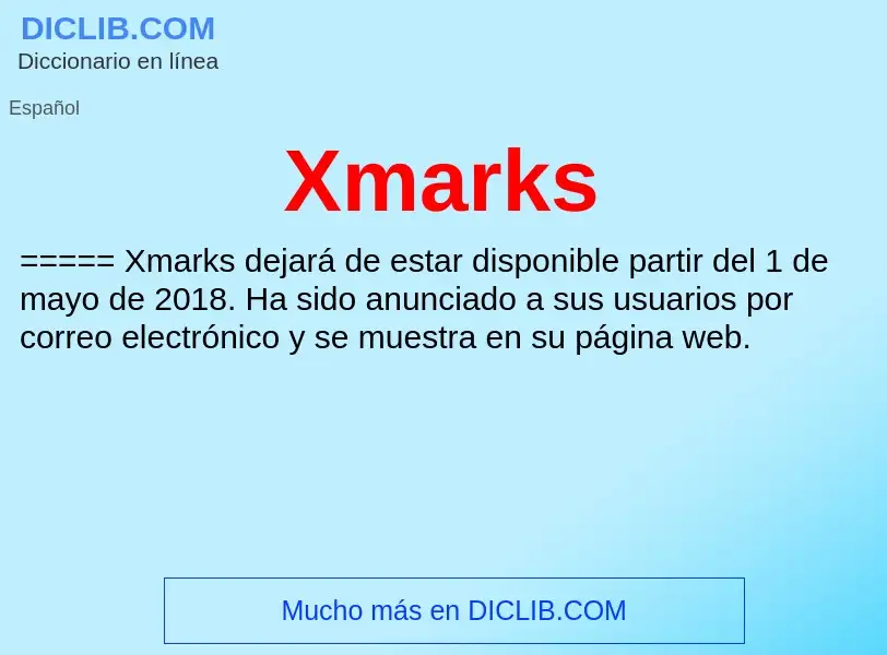 Что такое Xmarks - определение