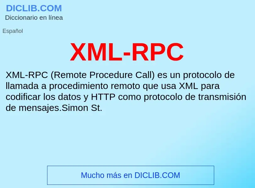 Che cos'è XML-RPC - definizione