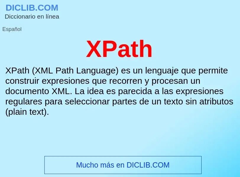 What is XPath - definition