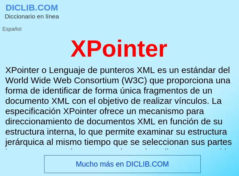 Che cos'è XPointer - definizione