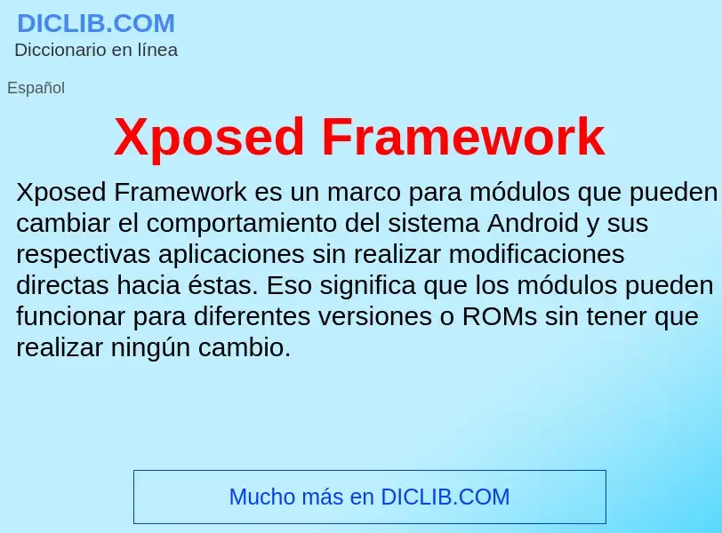 Τι είναι Xposed Framework - ορισμός