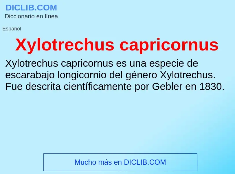 Что такое Xylotrechus capricornus - определение