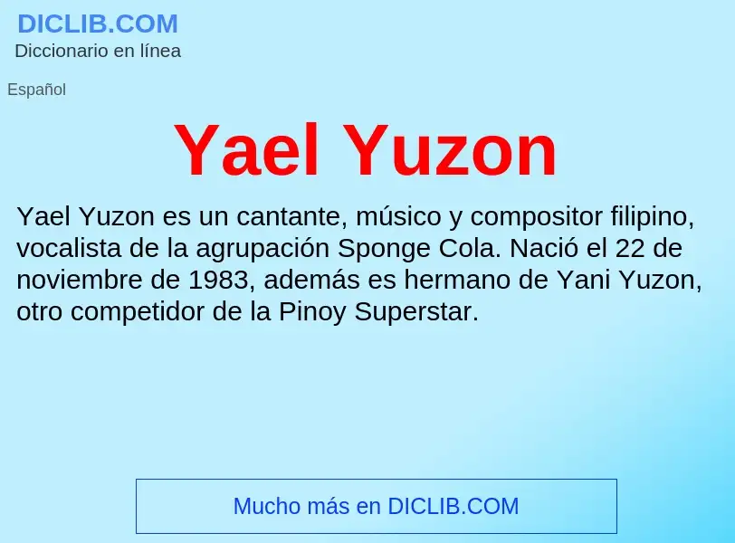 Wat is Yael Yuzon - definition