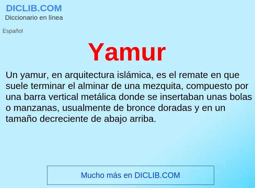 O que é Yamur - definição, significado, conceito