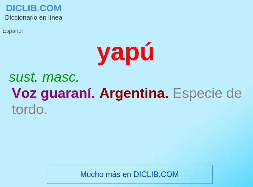 O que é yapú - definição, significado, conceito