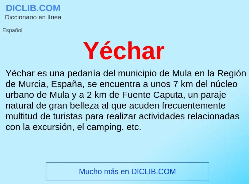 What is Yéchar - meaning and definition