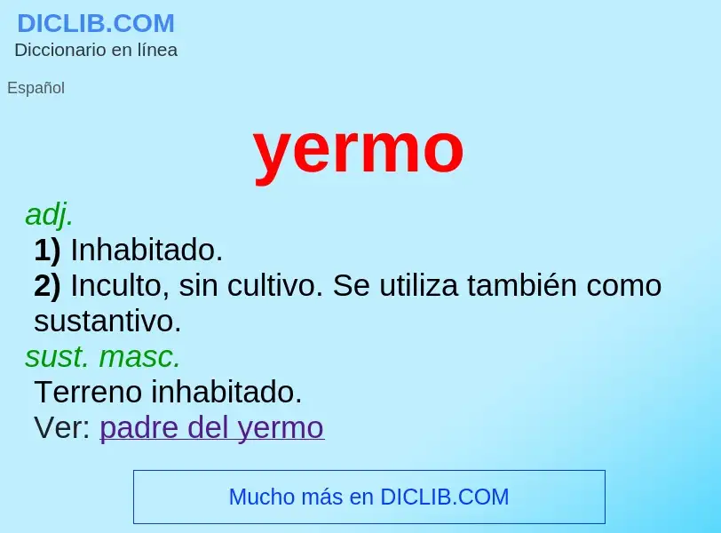 Wat is yermo - definition