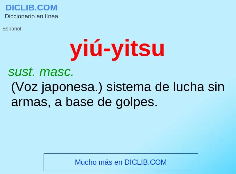 O que é yiú-yitsu - definição, significado, conceito